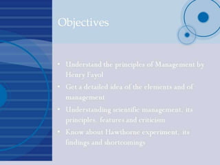 Development of management thought