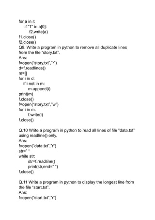 CHAPTER 2 - FILE HANDLING-txtfile.pdf is here | PDF