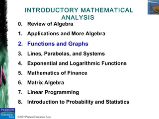 Chapter 2 - Functions and Graphs | PPT
