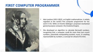 Computer 1815 Comprehensive History and Evolution of Computers in the IT Era | PPTX