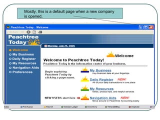 Chapter 2-getting started peachtree accounting.ppt
