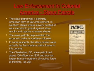 Walker Chapter 2 history of the american police | PPT