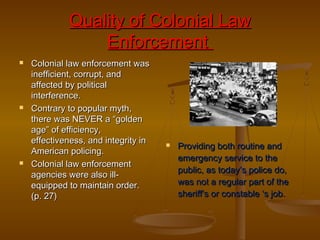 Walker Chapter 2 history of the american police | PPT