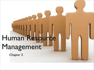 Human Resource
Management	

Chapter 2
 