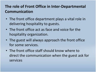 Chapter 2 Interdepartmental Communication
