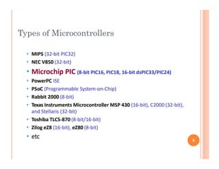 Bja Microcontroller Chapter 2 - Introduction to Microcontrollers.pptx