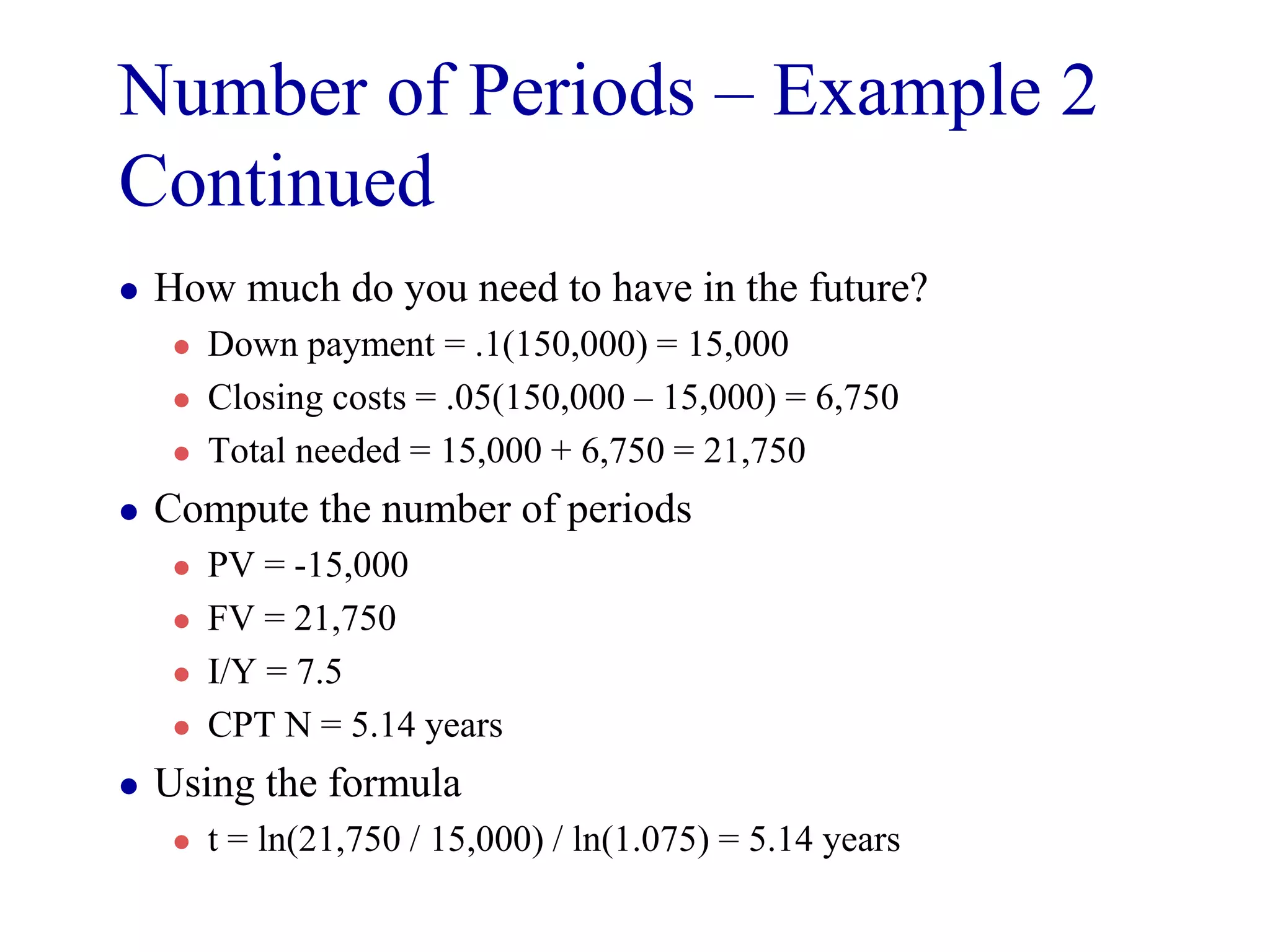 Chapter 2 introduction to valuation - the time value of money | PPT