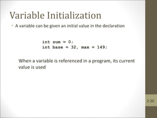 Chapter 2 java | PPT