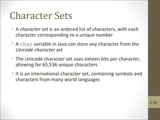 Chapter 2 java | PPT