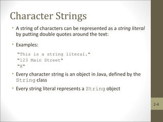 Chapter 2 java | PPT