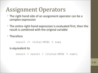 Chapter 2 java | PPT
