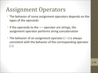 Chapter 2 java | PPT