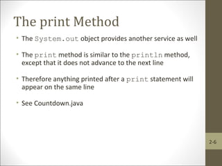 Chapter 2 java | PPT