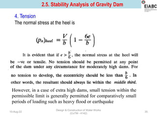 Comprehensive Design and Analysis of Gravity Dams: Forces, Stability ...