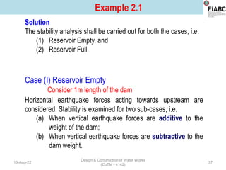 Comprehensive Design and Analysis of Gravity Dams: Forces, Stability ...