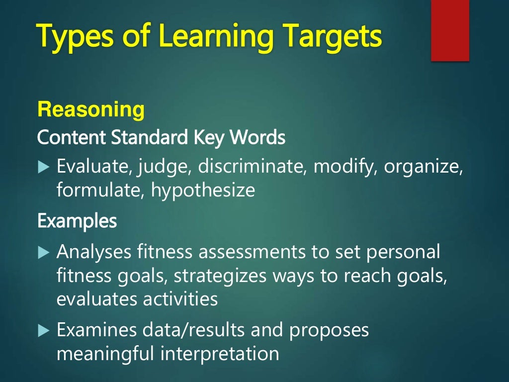 Chapter 2 Learning Targets