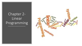 linear programming | PPTX | Business Accounting & Finance | Business