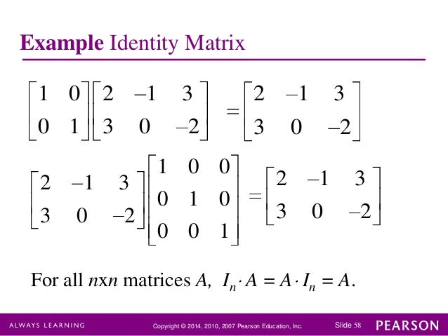Chapter 2 matrices