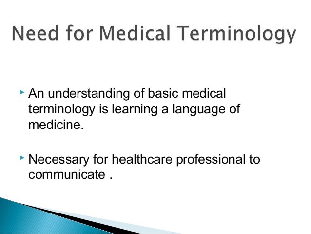 Chapter 2 medical terminology