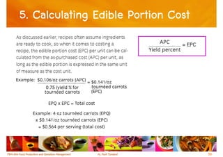 5. Calculating Edible Portion Cost




                                     50
 