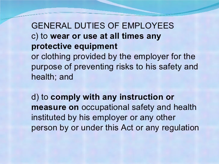 DUW 10012 OCCUPATIONAL SAFETY & HEALTH