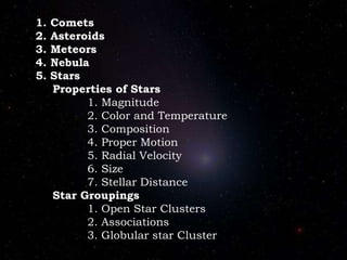 Celestial Bodies | PPTX