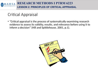 CHAPTER 2 - PRINCIPLES OF CRITICAL APPRAISAL (2).pptx