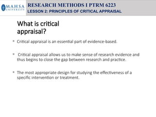 CHAPTER 2 - PRINCIPLES OF CRITICAL APPRAISAL (2).pptx