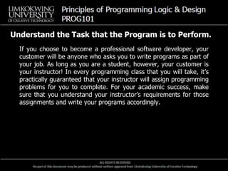 Programms 101 Chapter 2- Prog101.ppt