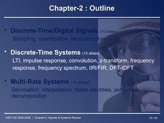 chapter2-Review-pp40 digital signal processing ch1 | PPTX