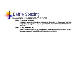 Baffle Spacing
 