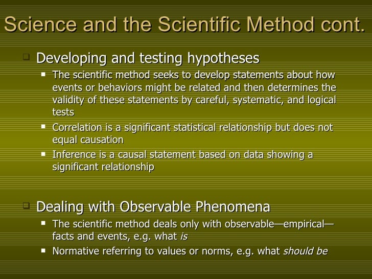 Chapter 2 Social Sciences Andthe Scientific Method