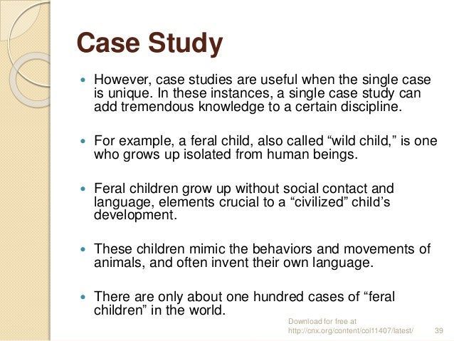 case study of sociology