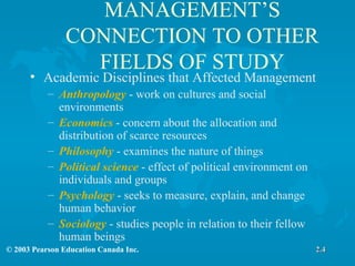 Chapter 2 The Evolution Of Management Theory Written In Different ...