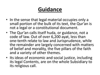 Chapter 2 - The first source of syariah [The Quran] | PPTX