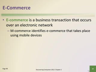 Chapter 2 the internet and world wide web | PPTX