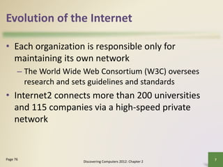 Chapter 2 the internet and world wide web | PPTX