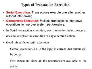 Chapter 2 -Transaction management lecture notes | PDF