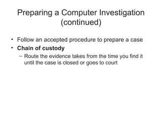 Chapter 2 - Understanding Computer Investigations.ppt
