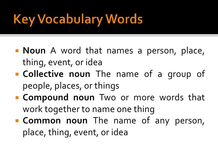 Chapter 2 using nouns in sentences