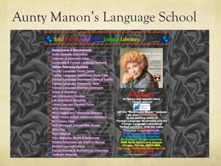 Aunty Manon’s Language School
 
