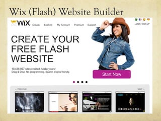 Wix (Flash) Website Builder
 