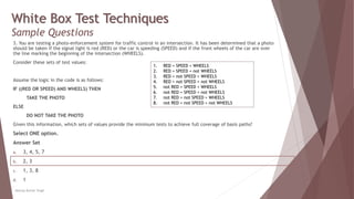 White Box Testing Basic Path Chapter 2 - White Box Test Techniques | PPTX