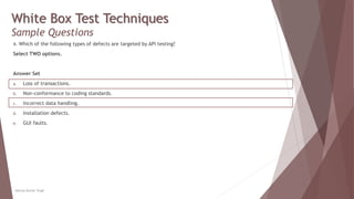 Chapter 2 - White Box Test Techniques | PPTX