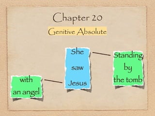 Chapter 20
Genitive Absolute
 