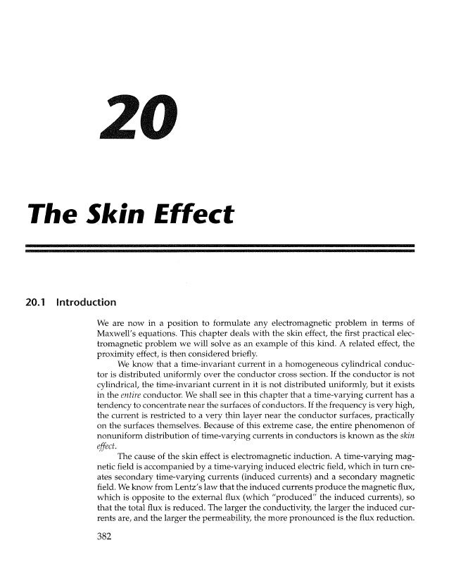 Chapter 20 the skin effect