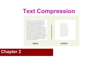 Text Compression  Chapter 2  