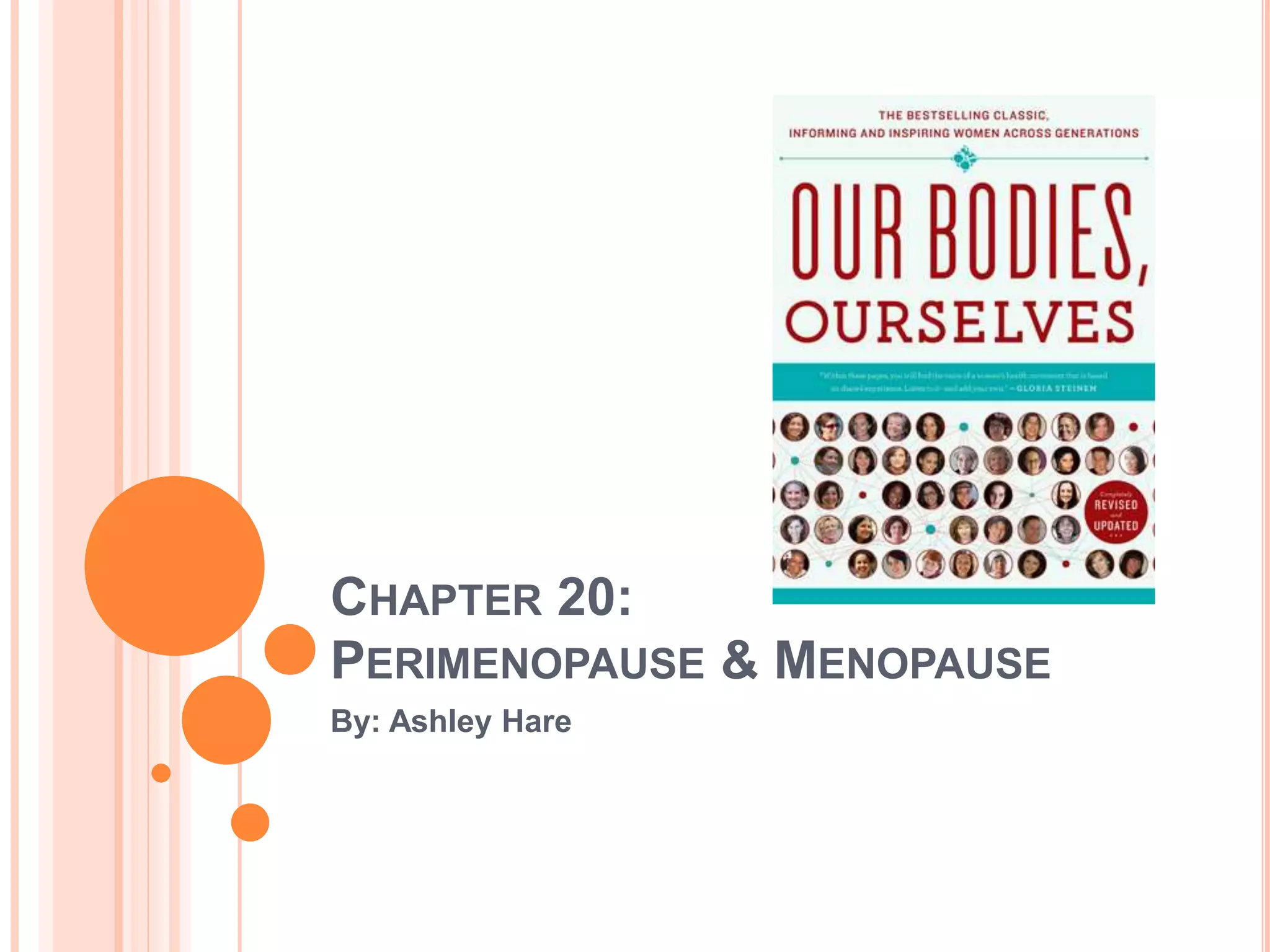 CHAPTER 20:
PERIMENOPAUSE & MENOPAUSE
By: Ashley Hare
 