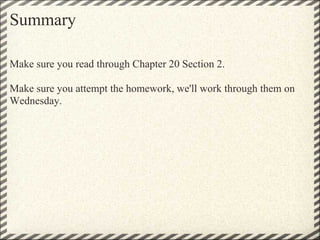 Chapter 20 Lecture Notes | PDF