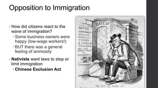 Chapter 20: Immigrants and Urban Life | PPTX
